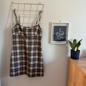 Aritzia Plaid Mini Dress